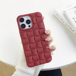 Cassa del telefono 3D Cube Weave Texture Skin Feel, For iPhone 11 Pro Max