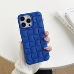 Cassa del telefono 3D Cube Weave Texture Skin Feel, For iPhone 11 Pro Max