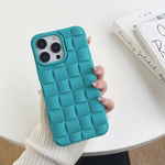 Cassa del telefono 3D Cube Weave Texture Skin Feel, For iPhone 11