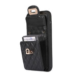 Custodia per telefono in pelle con slot per schede con cordino corto, For iPhone 14 Pro Max, For iPhone 14 Pro, For iPhone 14, For iPhone 14 Plus