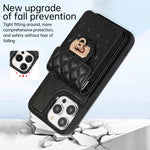 Custodia per telefono in pelle con slot per schede con cordino corto, For iPhone 14 Pro Max, For iPhone 14 Pro, For iPhone 14, For iPhone 14 Plus