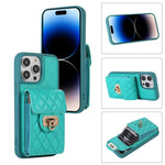 Custodia per telefono in pelle con slot per schede con cordino corto, For iPhone 14 Pro Max, For iPhone 14 Pro, For iPhone 14, For iPhone 14 Plus