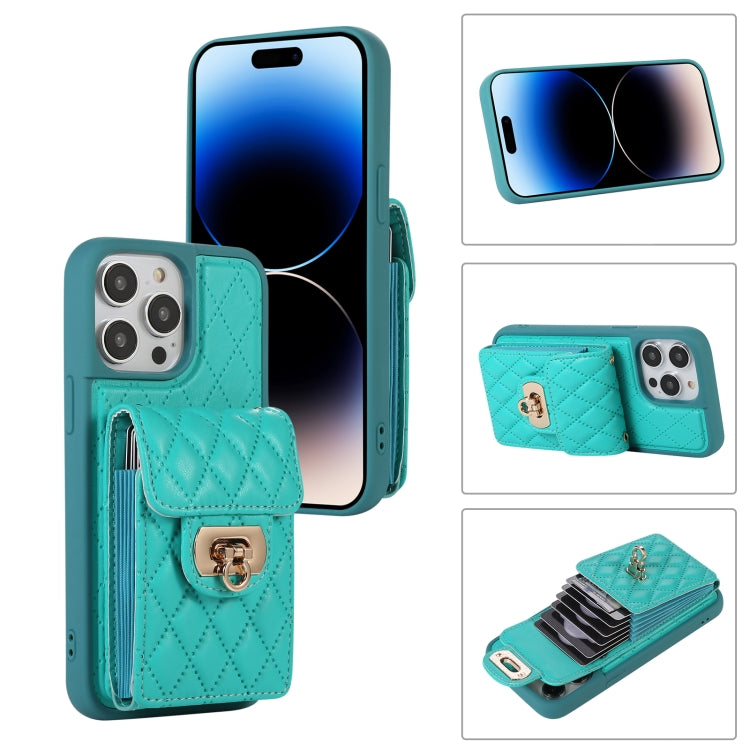 Custodia per telefono in pelle con slot per schede con cordino corto, For iPhone 14 Pro Max, For iPhone 14 Pro, For iPhone 14, For iPhone 14 Plus