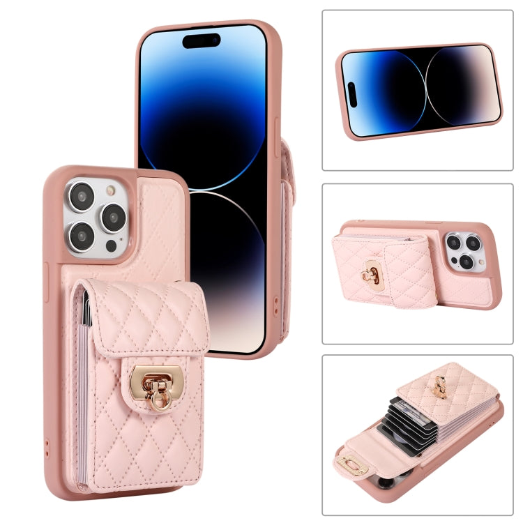 Custodia per telefono in pelle con slot per schede con cordino corto, For iPhone 14 Pro Max, For iPhone 14 Pro, For iPhone 14, For iPhone 14 Plus