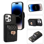 Custodia per telefono in pelle con slot per schede con cordino corto, For iPhone 14 Pro Max, For iPhone 14 Pro, For iPhone 14, For iPhone 14 Plus
