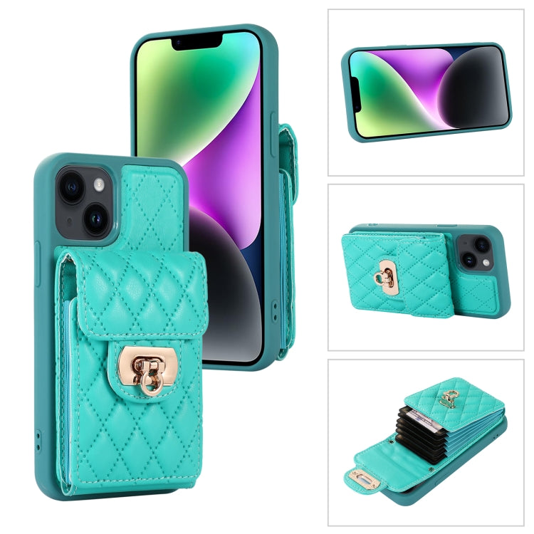 Custodia per telefono in pelle con slot per schede con cordino corto, For iPhone 14 Pro Max, For iPhone 14 Pro, For iPhone 14, For iPhone 14 Plus