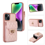 Custodia per telefono in pelle con slot per schede con cordino corto, For iPhone 14 Pro Max, For iPhone 14 Pro, For iPhone 14, For iPhone 14 Plus
