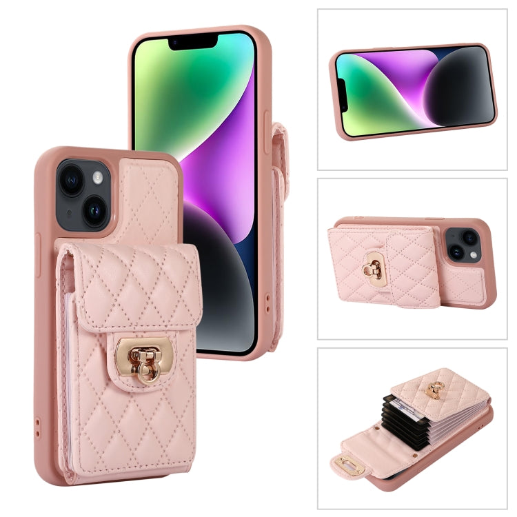 Custodia per telefono in pelle con slot per schede con cordino corto, For iPhone 14 Pro Max, For iPhone 14 Pro, For iPhone 14, For iPhone 14 Plus