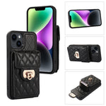 Custodia per telefono in pelle con slot per schede con cordino corto, For iPhone 14 Pro Max, For iPhone 14 Pro, For iPhone 14, For iPhone 14 Plus