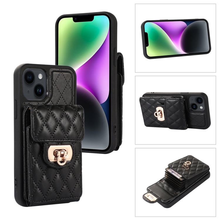 Custodia per telefono in pelle con slot per schede con cordino corto, For iPhone 14 Pro Max, For iPhone 14 Pro, For iPhone 14, For iPhone 14 Plus