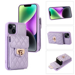 Custodia per telefono in pelle con slot per schede con cordino corto, For iPhone 14 Pro Max, For iPhone 14 Pro, For iPhone 14, For iPhone 14 Plus