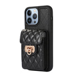 Custodia per telefono in pelle con slot per schede con cordino corto, For iPhone 13 Pro Max, For iPhone 13 Pro, For iPhone 13, For iPhone 12 Pro Max