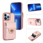 Custodia per telefono in pelle con slot per schede con cordino corto, For iPhone 13 Pro Max, For iPhone 13 Pro, For iPhone 13, For iPhone 12 Pro Max