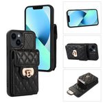 Custodia per telefono in pelle con slot per schede con cordino corto, For iPhone 13 Pro Max, For iPhone 13 Pro, For iPhone 13, For iPhone 12 Pro Max