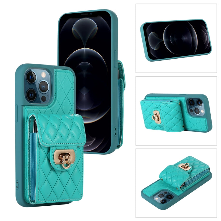 Custodia per telefono in pelle con slot per schede con cordino corto, For iPhone 13 Pro Max, For iPhone 13 Pro, For iPhone 13, For iPhone 12 Pro Max