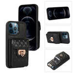 Custodia per telefono in pelle con slot per schede con cordino corto, For iPhone 12 / 12 Pro, For iPhone 11 Pro Max, For iPhone 11 Pro, For iPhone 11