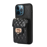 Custodia per telefono in pelle con slot per schede con cordino corto, For iPhone 12 / 12 Pro, For iPhone 11 Pro Max, For iPhone 11 Pro, For iPhone 11