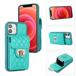 Custodia per telefono in pelle con slot per schede con cordino corto, For iPhone 12 / 12 Pro, For iPhone 11 Pro Max, For iPhone 11 Pro, For iPhone 11