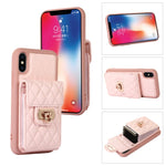 Custodia per telefono in pelle con slot per schede con cordino corto, For iPhone XS Max, For iPhone XS / X, For iPhone XR