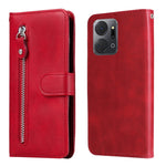 Custodia per telefono in pelle con cerniera in vitello, For Honor X7a, For Honor X8a, For Honor X9a/X40 5G/Magic5 Lite, For OPPO Reno8 T 4G
