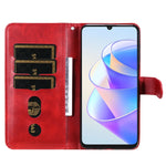 Custodia per telefono in pelle con cerniera in vitello, For Honor X7a, For Honor X8a, For Honor X9a/X40 5G/Magic5 Lite, For OPPO Reno8 T 4G