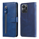 Custodia per telefono in pelle con cerniera in vitello, For Honor X7a, For Honor X8a, For Honor X9a/X40 5G/Magic5 Lite, For OPPO Reno8 T 4G
