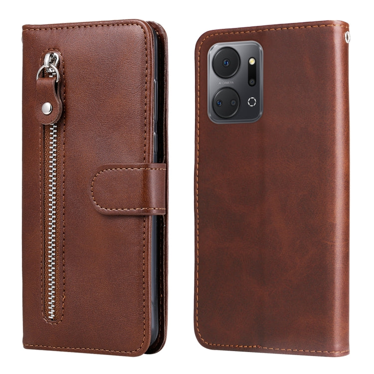 Custodia per telefono in pelle con cerniera in vitello, For Honor X7a, For Honor X8a, For Honor X9a/X40 5G/Magic5 Lite, For OPPO Reno8 T 4G
