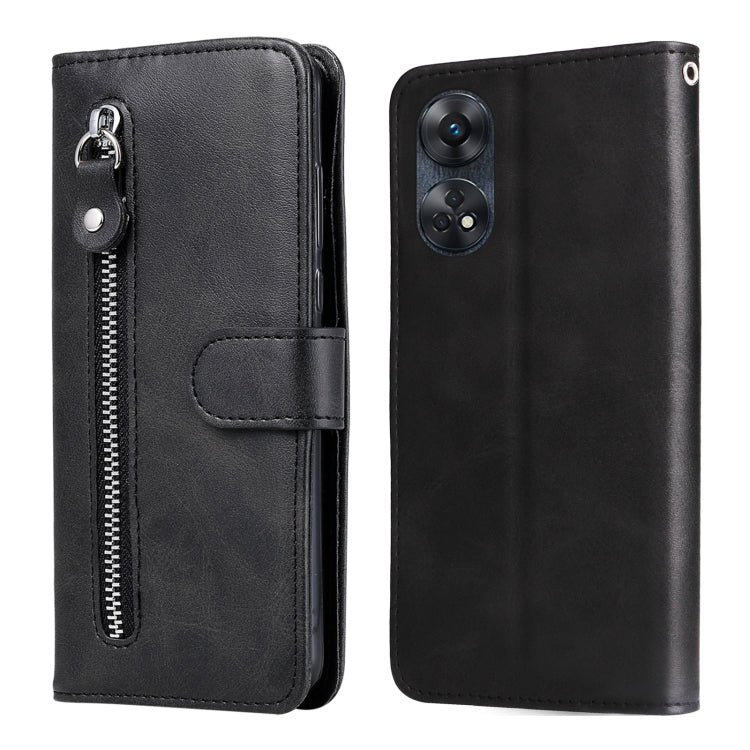 Custodia per telefono in pelle con cerniera in vitello, For Honor X7a, For Honor X8a, For Honor X9a/X40 5G/Magic5 Lite, For OPPO Reno8 T 4G