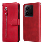 Custodia per telefono in pelle con cerniera in vitello, For vivo V25 5G/V25e 4G, For vivo Y02 4G, For Xiaomi Redmi K60/K60 Pro, For Xiaomi Redmi 11A 4G/12C