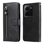 Custodia per telefono in pelle con cerniera in vitello, For vivo V25 5G/V25e 4G, For vivo Y02 4G, For Xiaomi Redmi K60/K60 Pro, For Xiaomi Redmi 11A 4G/12C