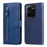 Custodia per telefono in pelle con cerniera in vitello, For vivo V25 5G/V25e 4G, For vivo Y02 4G, For Xiaomi Redmi K60/K60 Pro, For Xiaomi Redmi 11A 4G/12C