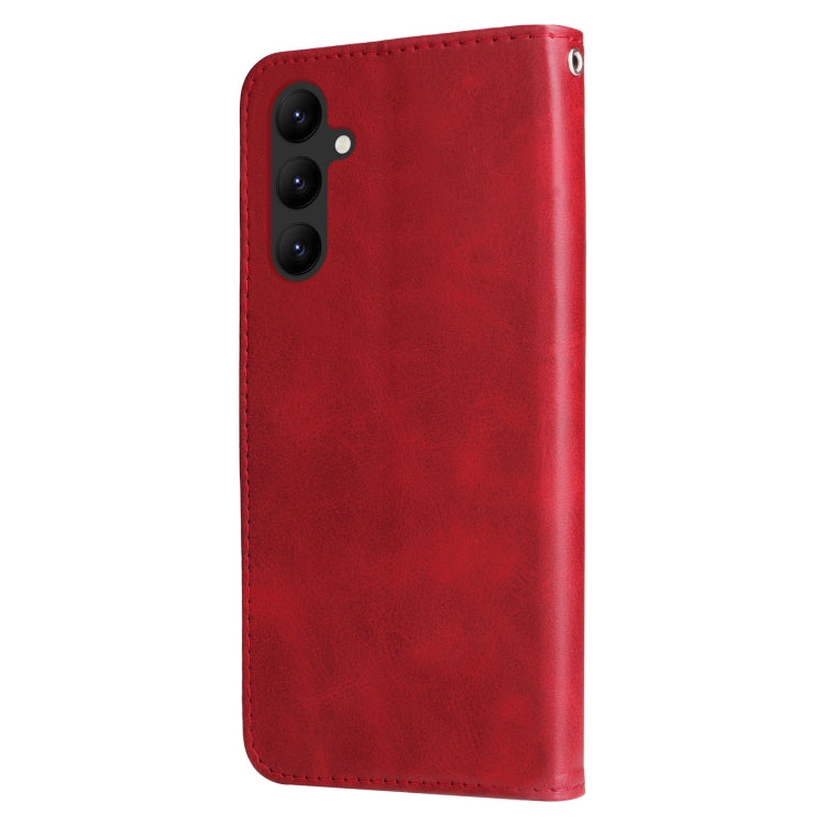 Custodia per telefono in pelle con cerniera in vitello, For Samsung Galaxy A24 4G