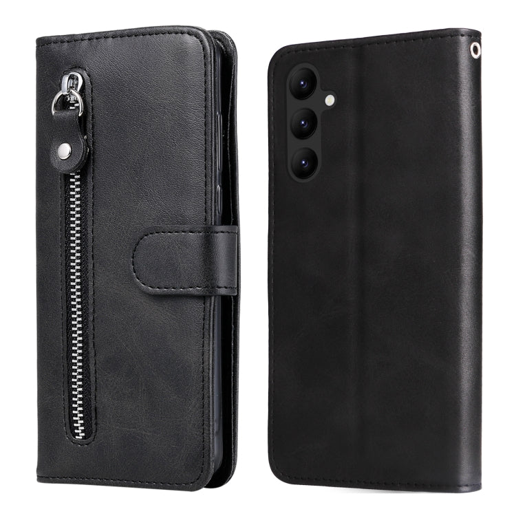 Custodia per telefono in pelle con cerniera in vitello, For Samsung Galaxy A24 4G