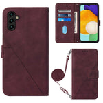 Custodia per cellulare in pelle con flip in rilievo 3D a tracolla, For Samsung Galaxy A34 5G, For Samsung Galaxy A54 5G, For Motorola Moto E13, For Motorola Moto Edge+ 2023