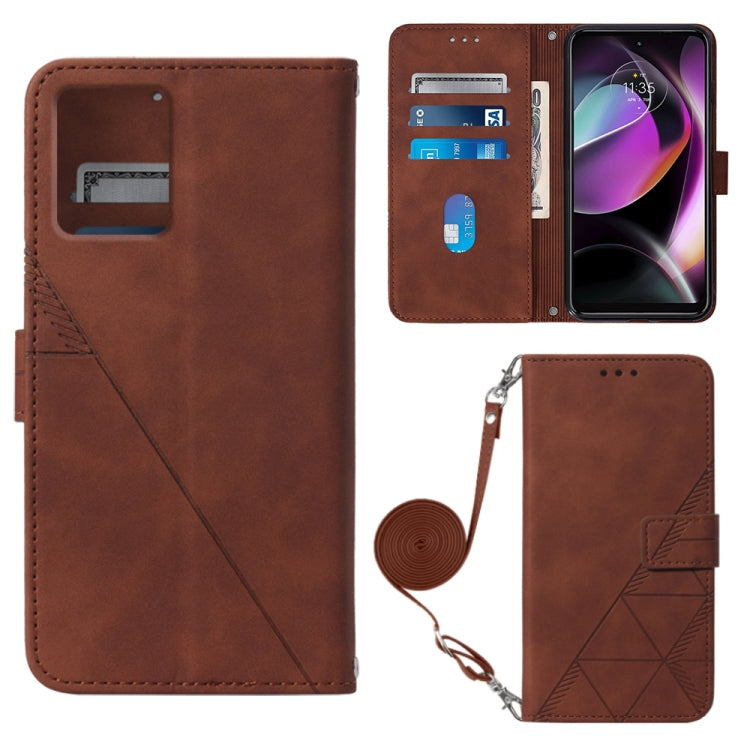 Custodia per cellulare in pelle con flip in rilievo 3D a tracolla, For Motorola Moto G 5G 2023, For Motorola Moto G53 / G23 / G13, For Motorola Moto G72, For Motorola Moto G73