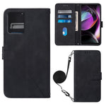 Custodia per cellulare in pelle con flip in rilievo 3D a tracolla, For Motorola Moto G 5G 2023, For Motorola Moto G53 / G23 / G13, For Motorola Moto G72, For Motorola Moto G73