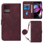 Custodia per cellulare in pelle con flip in rilievo 3D a tracolla, For Motorola Moto G 5G 2023, For Motorola Moto G53 / G23 / G13, For Motorola Moto G72, For Motorola Moto G73