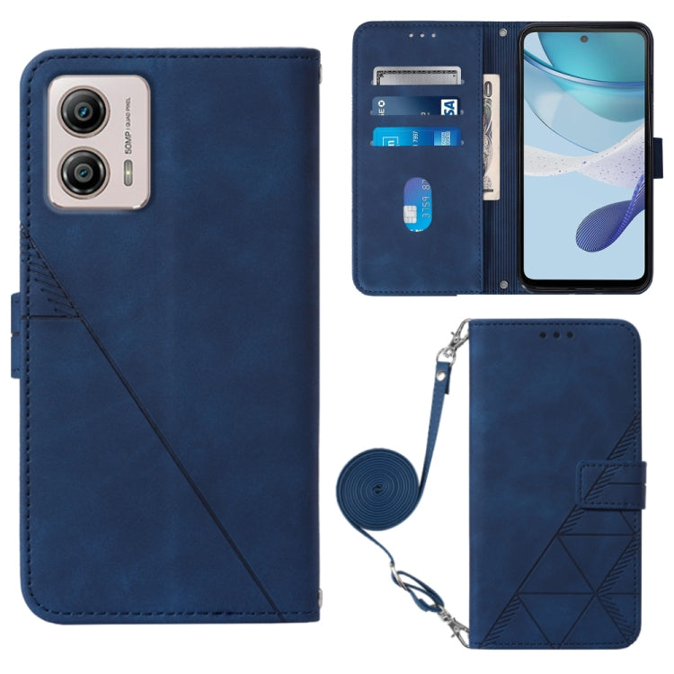 Custodia per cellulare in pelle con flip in rilievo 3D a tracolla, For Motorola Moto G 5G 2023, For Motorola Moto G53 / G23 / G13, For Motorola Moto G72, For Motorola Moto G73