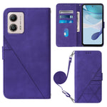 Custodia per cellulare in pelle con flip in rilievo 3D a tracolla, For Motorola Moto G 5G 2023, For Motorola Moto G53 / G23 / G13, For Motorola Moto G72, For Motorola Moto G73