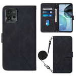 Custodia per cellulare in pelle con flip in rilievo 3D a tracolla, For Motorola Moto G 5G 2023, For Motorola Moto G53 / G23 / G13, For Motorola Moto G72, For Motorola Moto G73