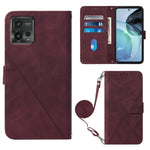 Custodia per cellulare in pelle con flip in rilievo 3D a tracolla, For Motorola Moto G 5G 2023, For Motorola Moto G53 / G23 / G13, For Motorola Moto G72, For Motorola Moto G73