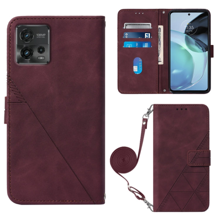 Custodia per cellulare in pelle con flip in rilievo 3D a tracolla, For Motorola Moto G 5G 2023, For Motorola Moto G53 / G23 / G13, For Motorola Moto G72, For Motorola Moto G73
