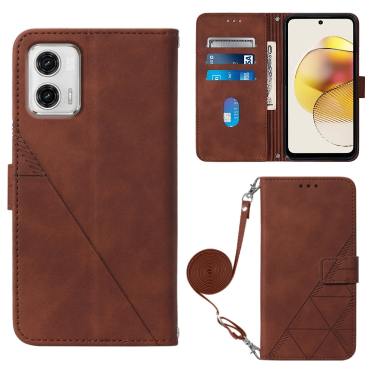 Custodia per cellulare in pelle con flip in rilievo 3D a tracolla, For Motorola Moto G 5G 2023, For Motorola Moto G53 / G23 / G13, For Motorola Moto G72, For Motorola Moto G73