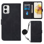 Custodia per cellulare in pelle con flip in rilievo 3D a tracolla, For Motorola Moto G 5G 2023, For Motorola Moto G53 / G23 / G13, For Motorola Moto G72, For Motorola Moto G73