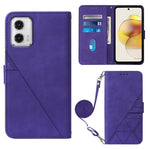 Custodia per cellulare in pelle con flip in rilievo 3D a tracolla, For Motorola Moto G 5G 2023, For Motorola Moto G53 / G23 / G13, For Motorola Moto G72, For Motorola Moto G73