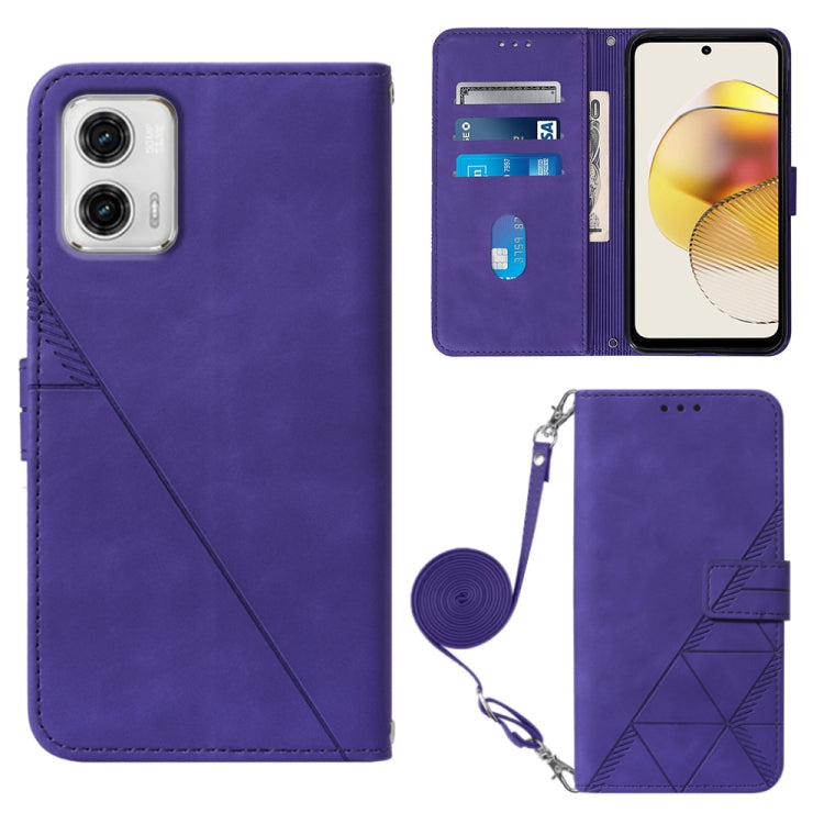 Custodia per cellulare in pelle con flip in rilievo 3D a tracolla, For Motorola Moto G 5G 2023, For Motorola Moto G53 / G23 / G13, For Motorola Moto G72, For Motorola Moto G73