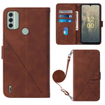 Custodia per cellulare in pelle con flip in rilievo 3D a tracolla, For Nokia C31, For Motorola Moto G Play 2023, For Nokia X30 5G, For OnePlus 11