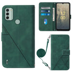 Custodia per cellulare in pelle con flip in rilievo 3D a tracolla, For Nokia C31, For Motorola Moto G Play 2023, For Nokia X30 5G, For OnePlus 11