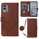 Custodia per cellulare in pelle con flip in rilievo 3D a tracolla, For Nokia C31, For Motorola Moto G Play 2023, For Nokia X30 5G, For OnePlus 11