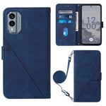 Custodia per cellulare in pelle con flip in rilievo 3D a tracolla, For Nokia C31, For Motorola Moto G Play 2023, For Nokia X30 5G, For OnePlus 11